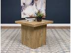 Devar Square Engineered Wood End Table Mango Brown
