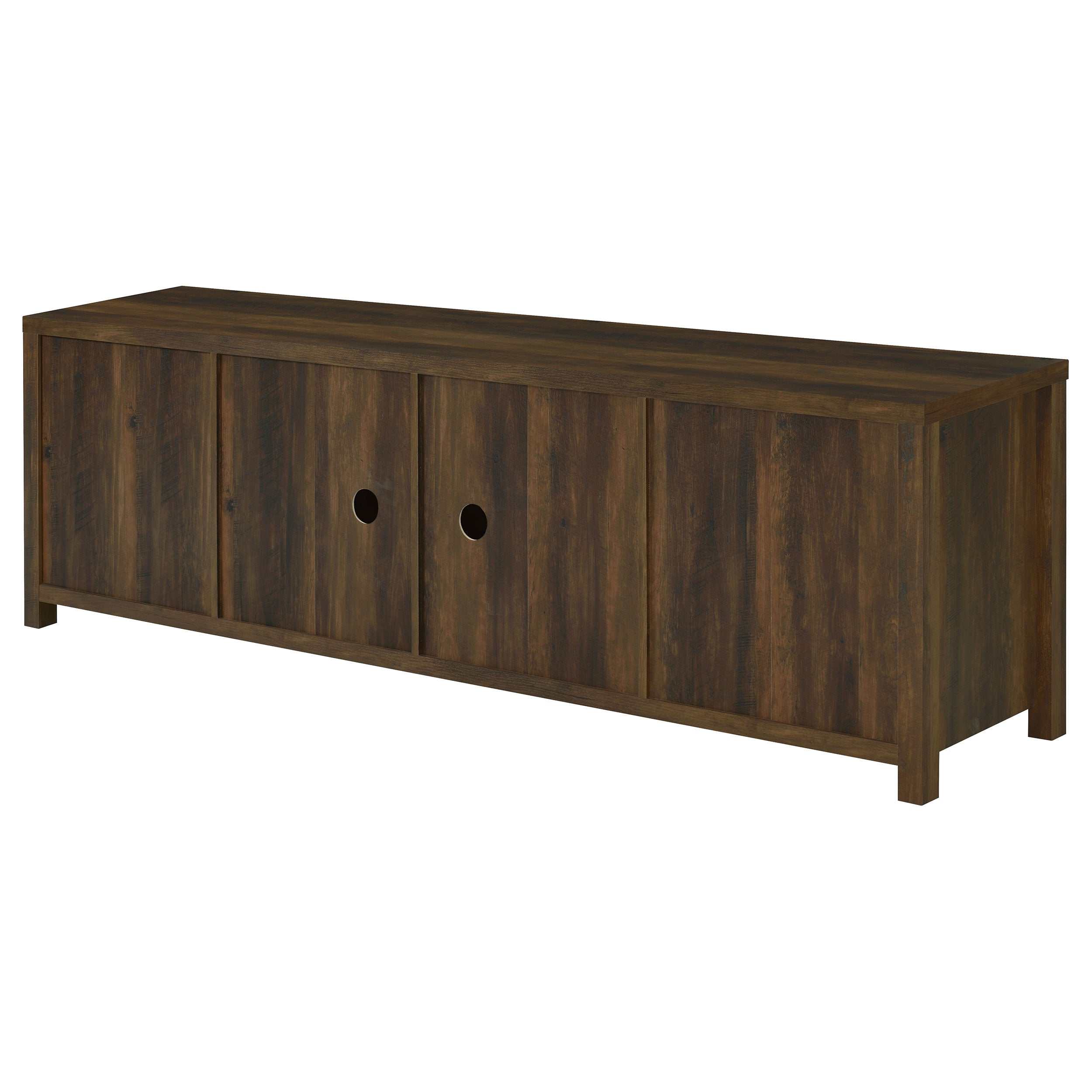 Madra 2-door Engineered Wood 79-inch TV Stand Distressed Pine