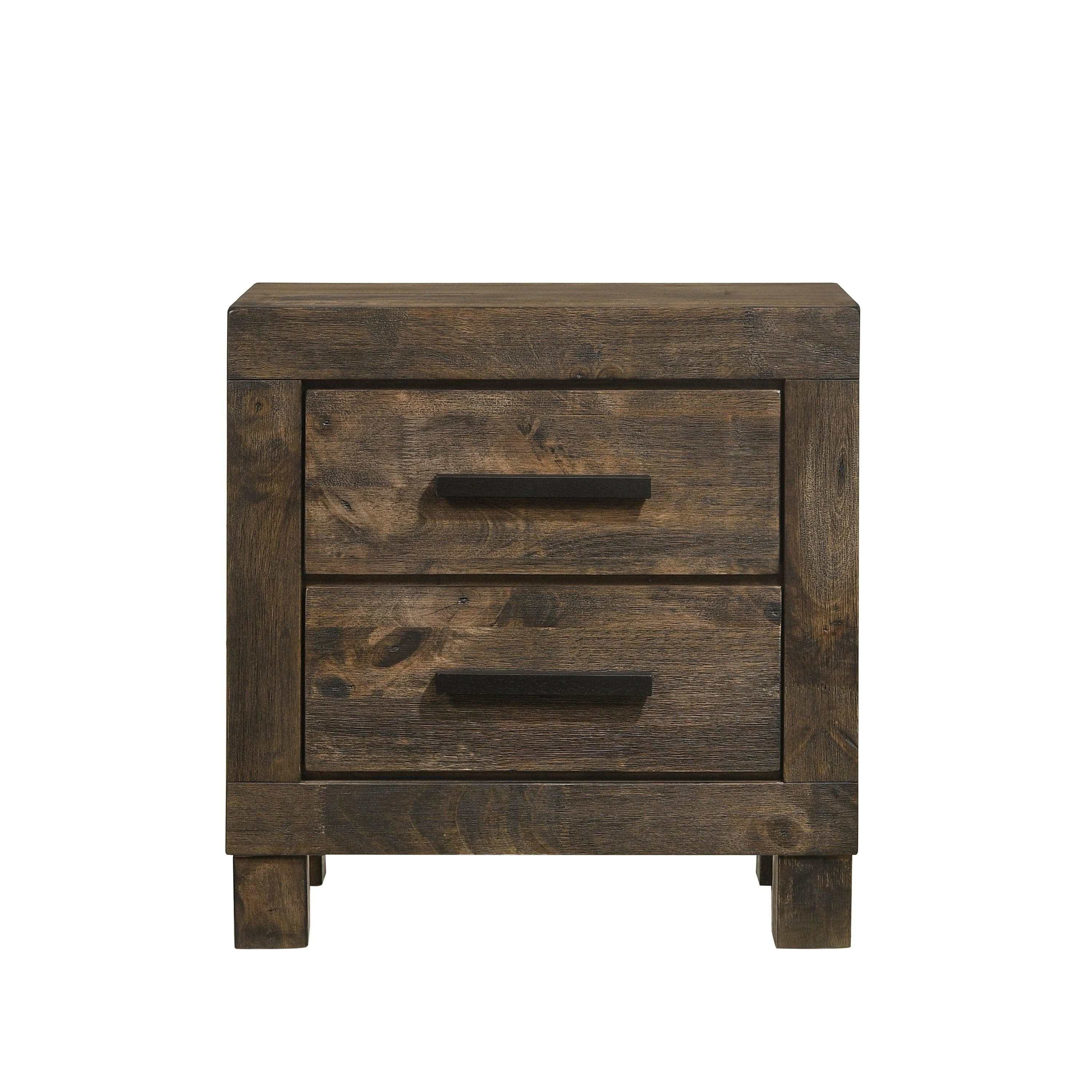 Woodmont 4-piece Queen Bedroom Set Rustic Golden Brown
