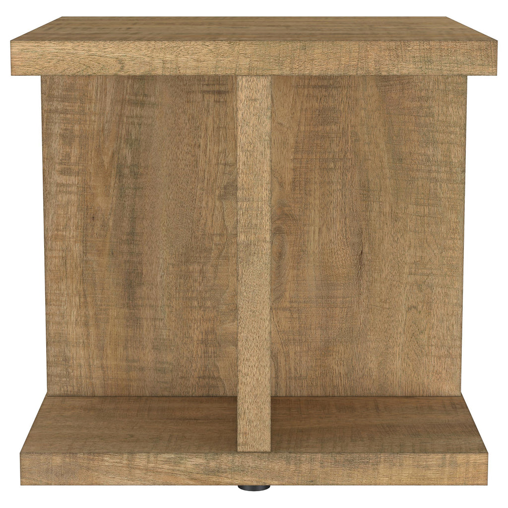 Cortona Square Engineered Wood Cocktail Coffee Table Mango