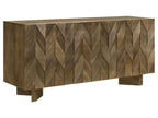 Tyler 3-door Solid Wood Sideboard Buffet Cabinet Mango Brown