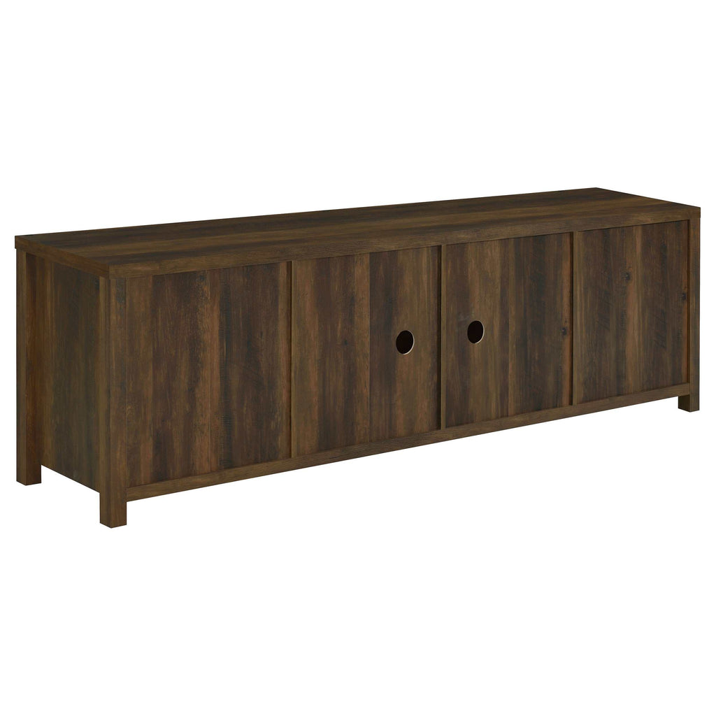 Madra 2-door Engineered Wood 79-inch TV Stand Distressed Pine