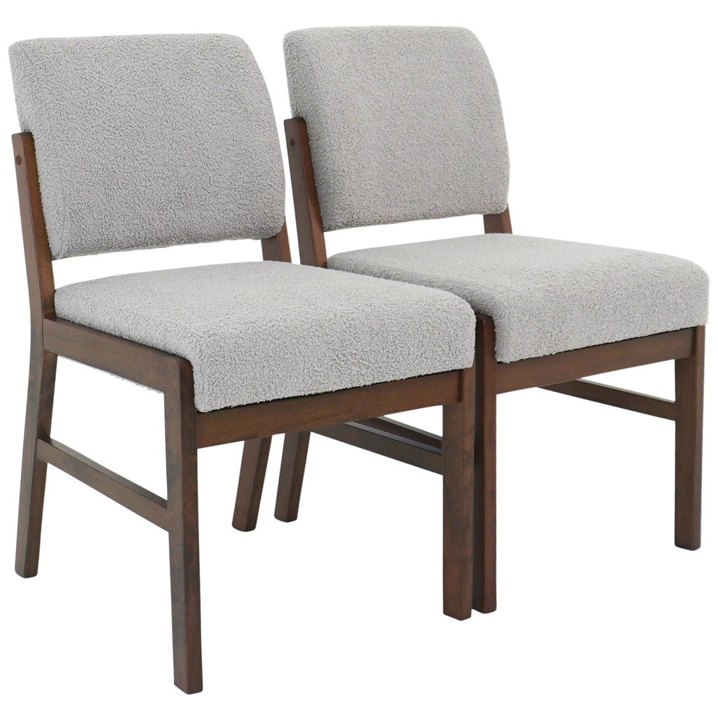 Caldwell Light Grey Boucle Dining Chair - Set of 2