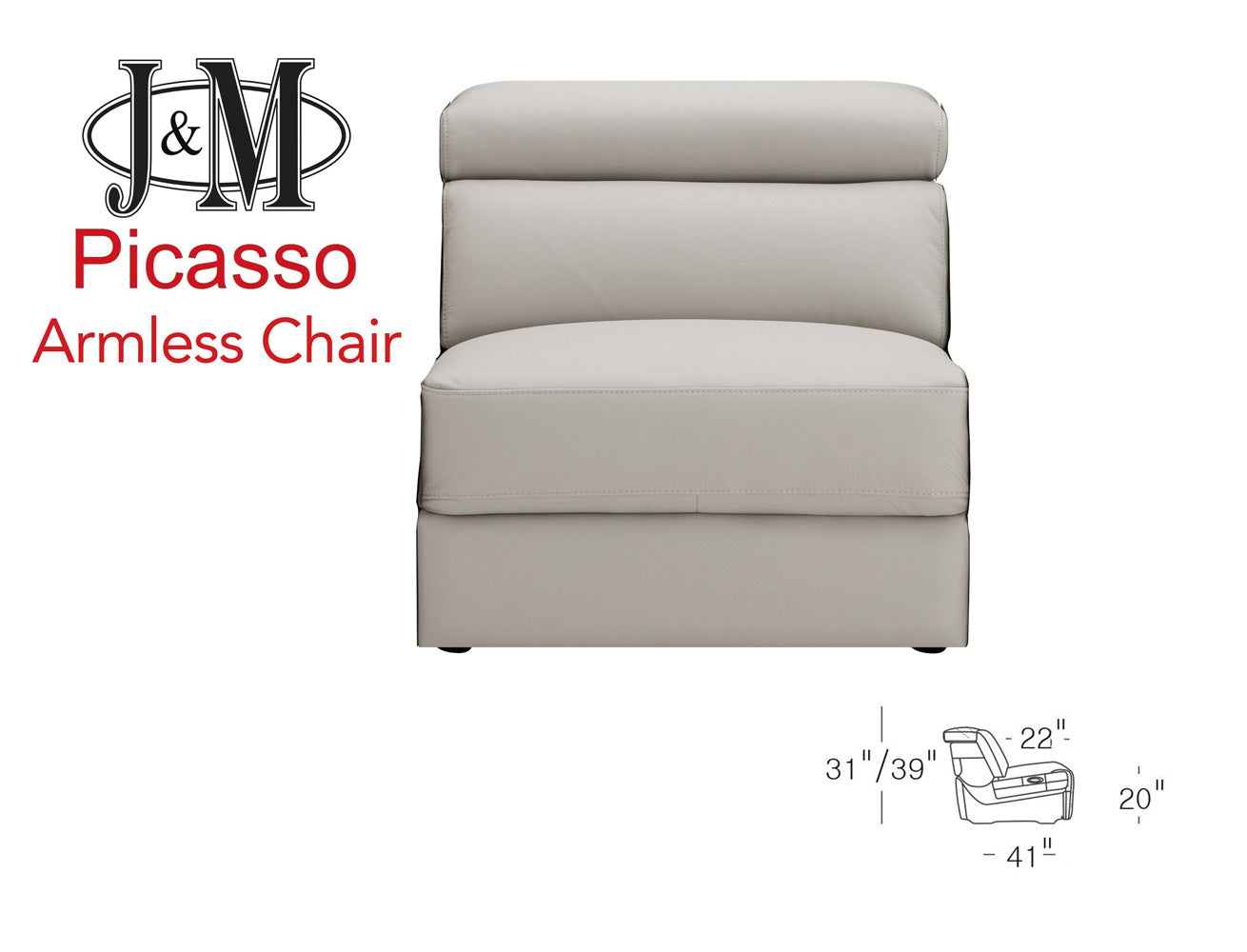Picasso Armless Chair