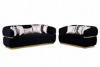 Lumira — carmela black two piece — exact included furniture on white