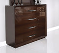 ESF Furniture - Carmen Single Dresser in Walnut - CARMENSDRESSERWALNUT
