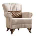 Galaxy Home Carmen Chair in Beige