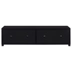 Jupiter 4-door Engineered Wood 79-inch TV Stand Black