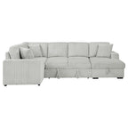 Devonshire Sleeper Sectional Sofa Storage Chaise Camel
