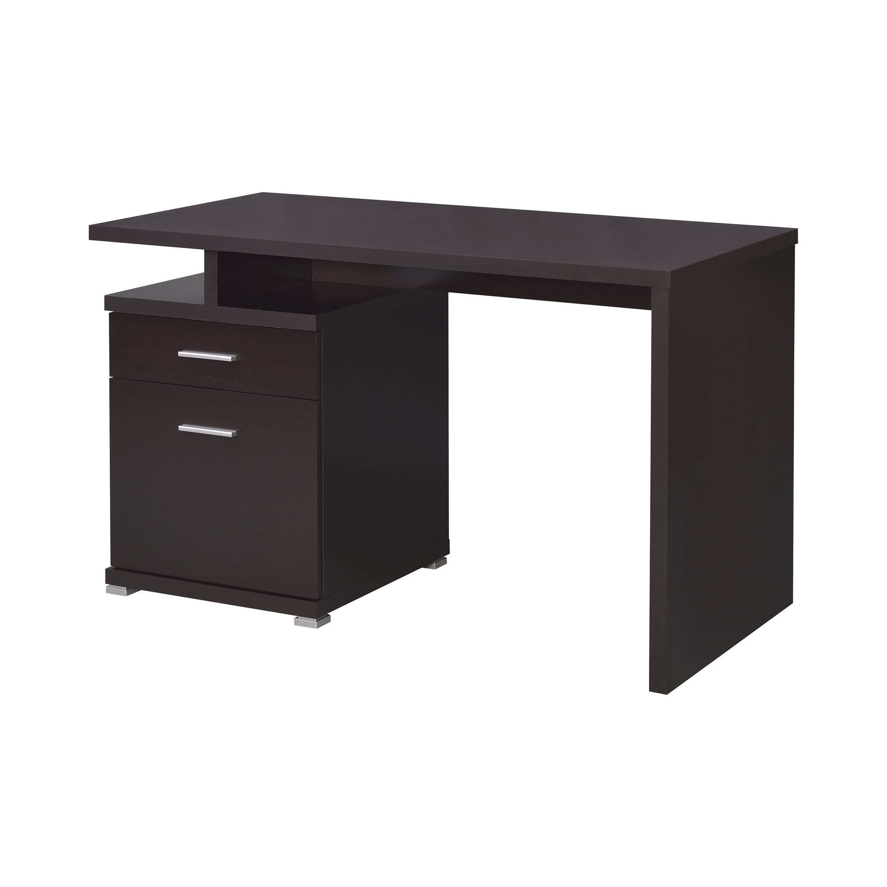 Irving 47-inch 2-drawer Office Computer Desk Cappuccino