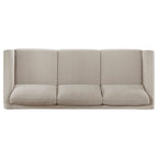 Islington 2-piece Upholstered Panel Arm Sofa Set Taupe