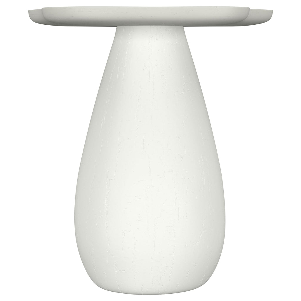 Perth 17-inch Side Table with Cloud-Shaped Top Off White