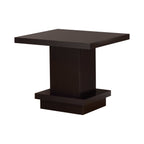 Reston Square Engineered Wood Side End Table Cappuccino