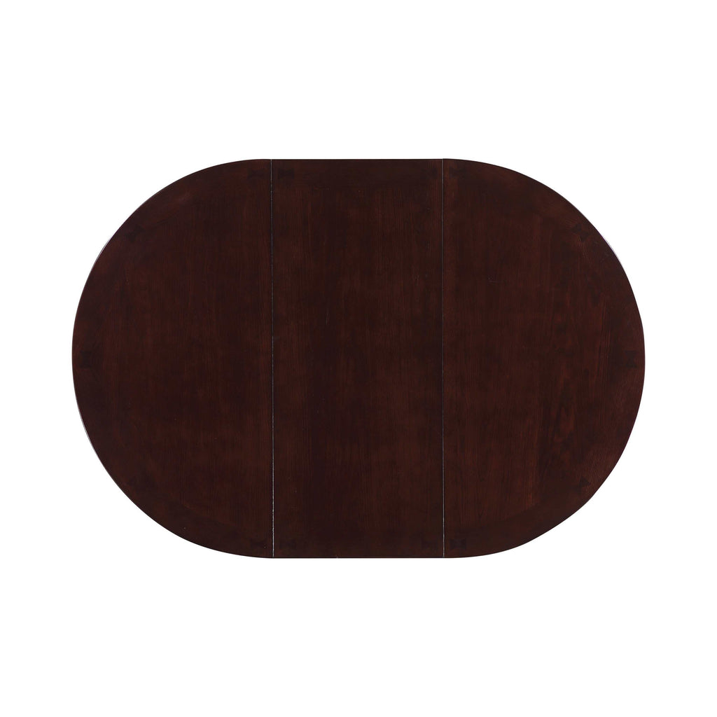 Lavon Oval 60-inch Wood Extension Leaf Dining Table Espresso