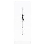 Cabra 4-door LED Curio Display Cabinet White High Gloss