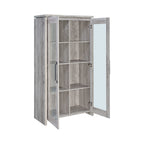 Alejo 2-door Engineered Wood Tall Cabinet Grey Driftwood