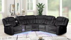 Galaxy Home Challenger Reversible Sectional Black