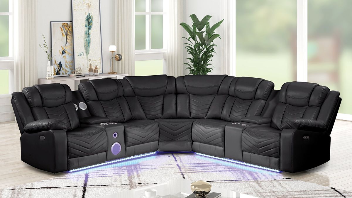 Galaxy Home Challenger Reversible Sectional Black