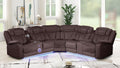 Galaxy Home Challenger Reversible Sectional Brown