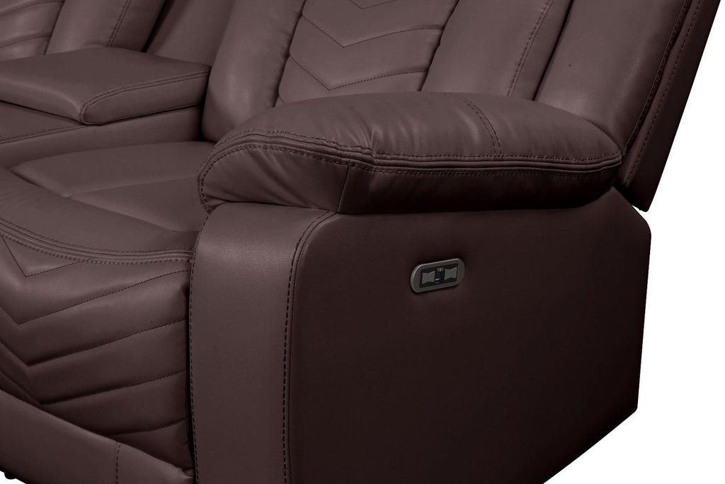 Galaxy Home Challenger Reversible Sectional Brown