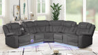 Galaxy Home Challenger Reversible Sectional Gray