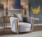 Galaxy Home Chanelle Chair in Gray
