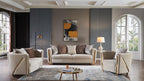 Galaxy Home Chanelle Chair in Cream