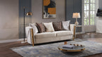 Galaxy Home Chanelle Sofa in Cream