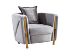 Galaxy Home Chanelle Chair in Gray