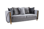 Galaxy Home Chanelle Sofa in Gray