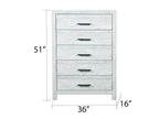 Galaxy Home Denver Chest in Rustic Oak