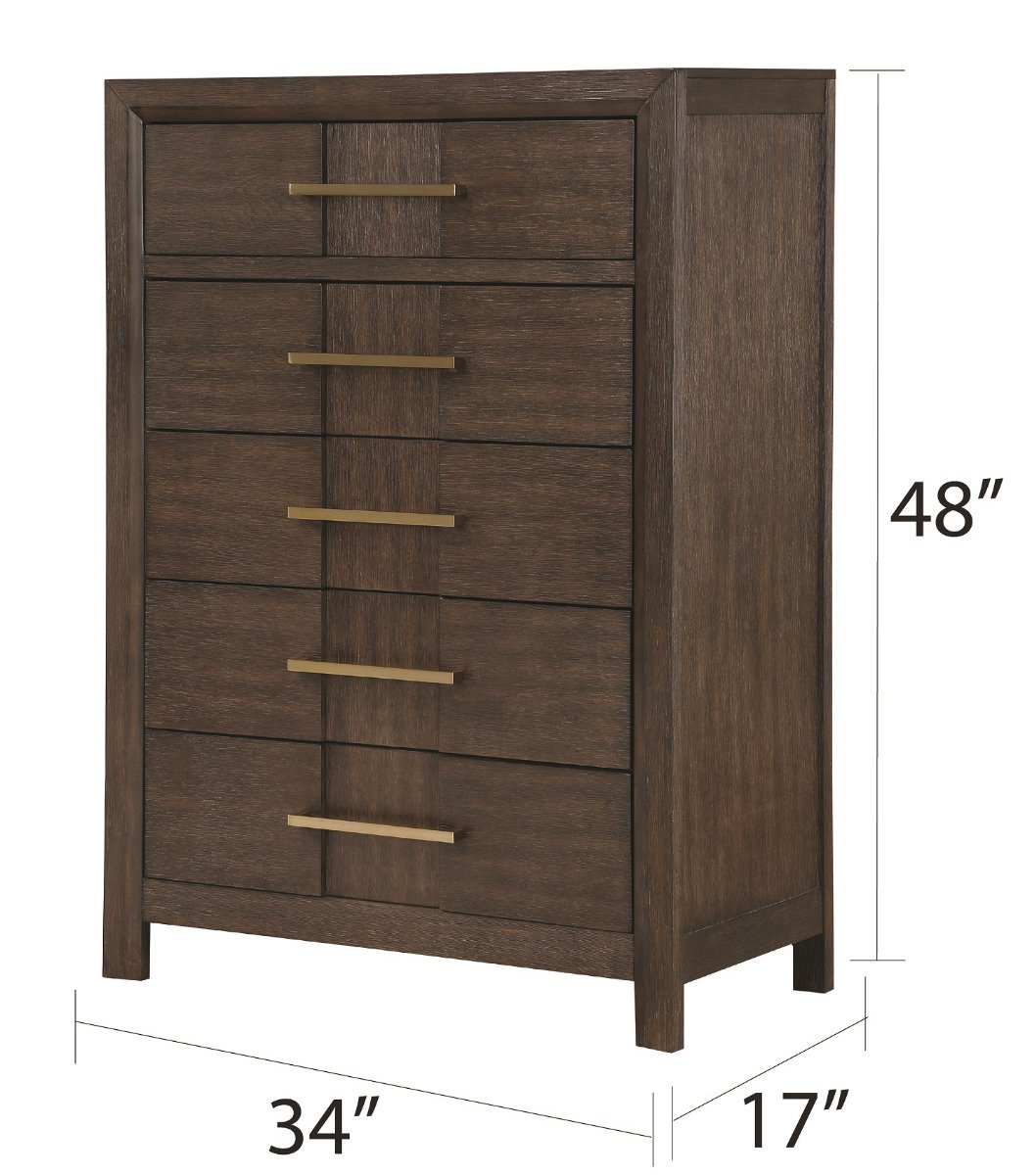 Galaxy Home Kenzo Chest in Brown