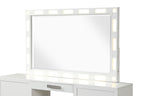 Galaxy Home Coco Solid Wood Mirror Milky White