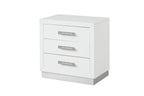 Galaxy Home Coco Nightstand in Milky White