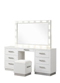 Galaxy Home Coco Vanity Set in Milky White
