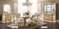 ESF Furniture - Aida 10 Piece Dining Room Set in Ivory - AIDA-DT-10SET