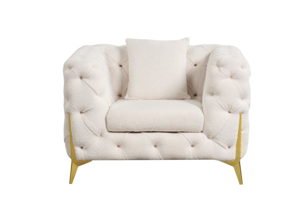 Galaxy Home Contempo Chair in Beige