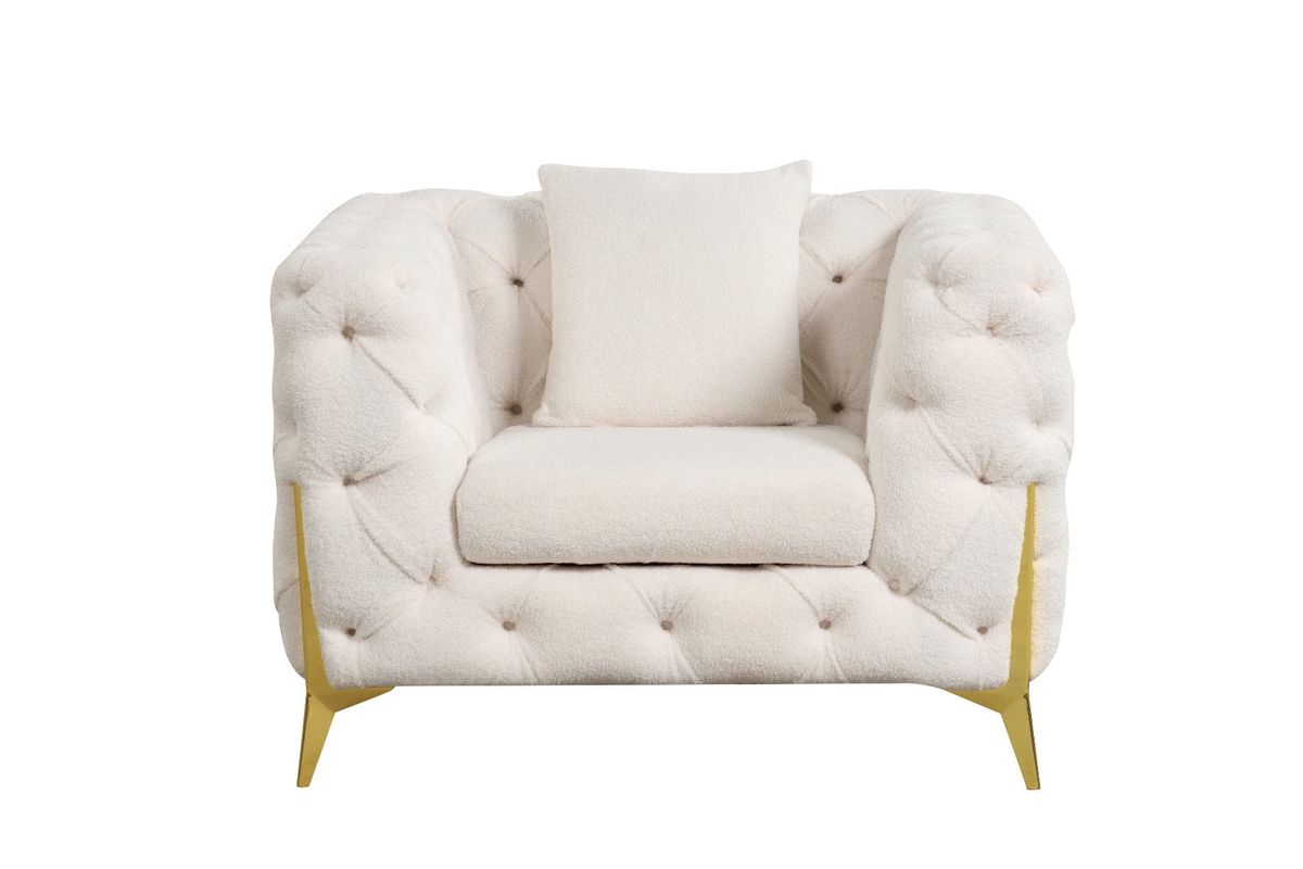 Galaxy Home Contempo Chair in Beige