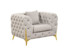 Galaxy Home Contempo Chair in Light Gray