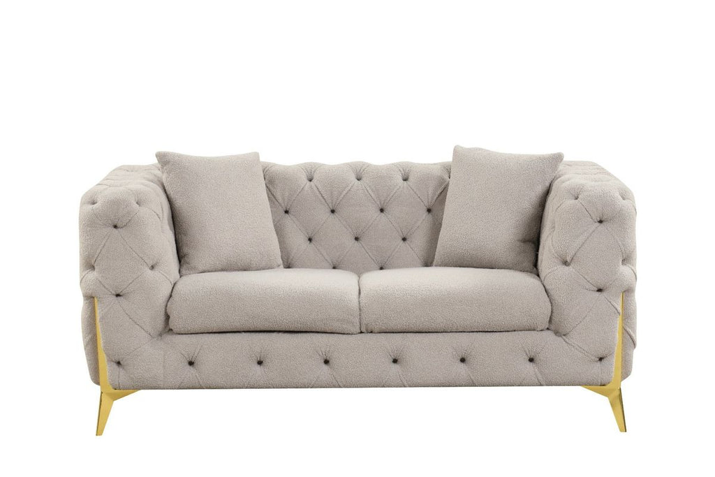 Galaxy Home Contempo Loveseat in Grey
