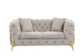 Galaxy Home Contempo Loveseat in Grey