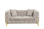 Galaxy Home Contempo Loveseat in Grey