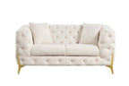 Galaxy Home Contempo Loveseat in Beige