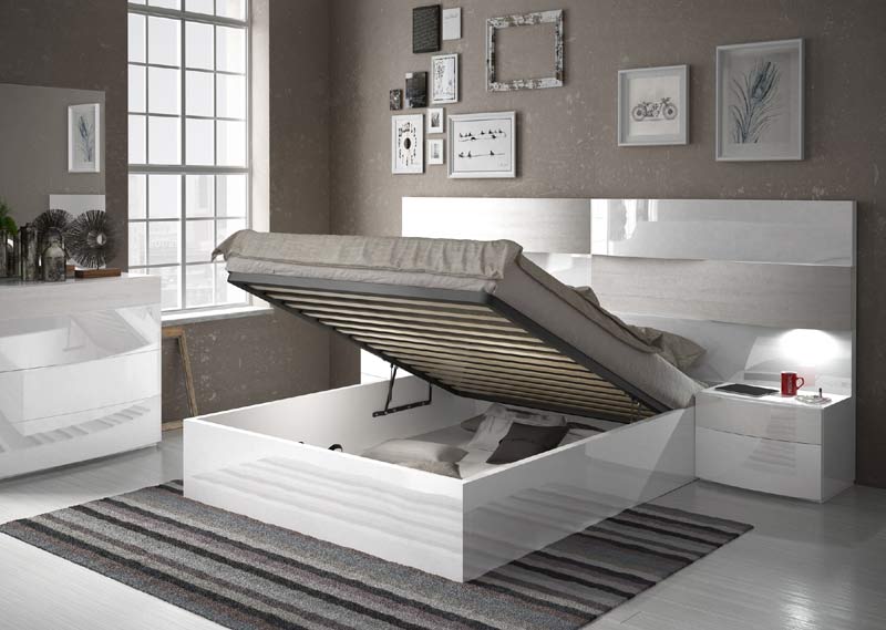 ESF Furniture - Cordoba Queen Storage Bed - CORDOBABEDSTORAGEQS