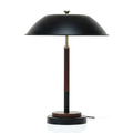 Cosmiclume Black Umbrella Shaped Table Lamp - Walnut - Bronze
