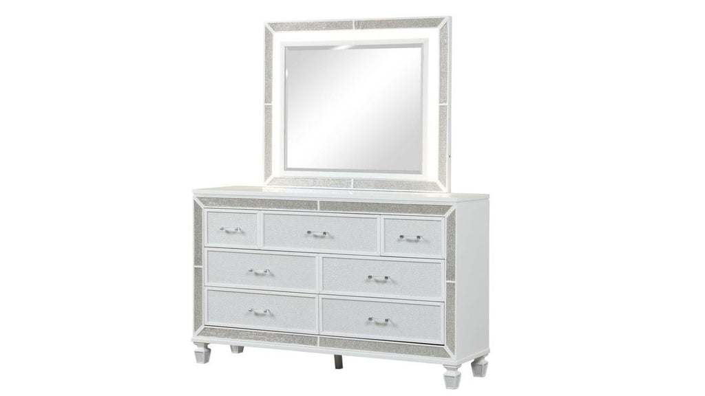 Galaxy Home Crystal Mirror in Black