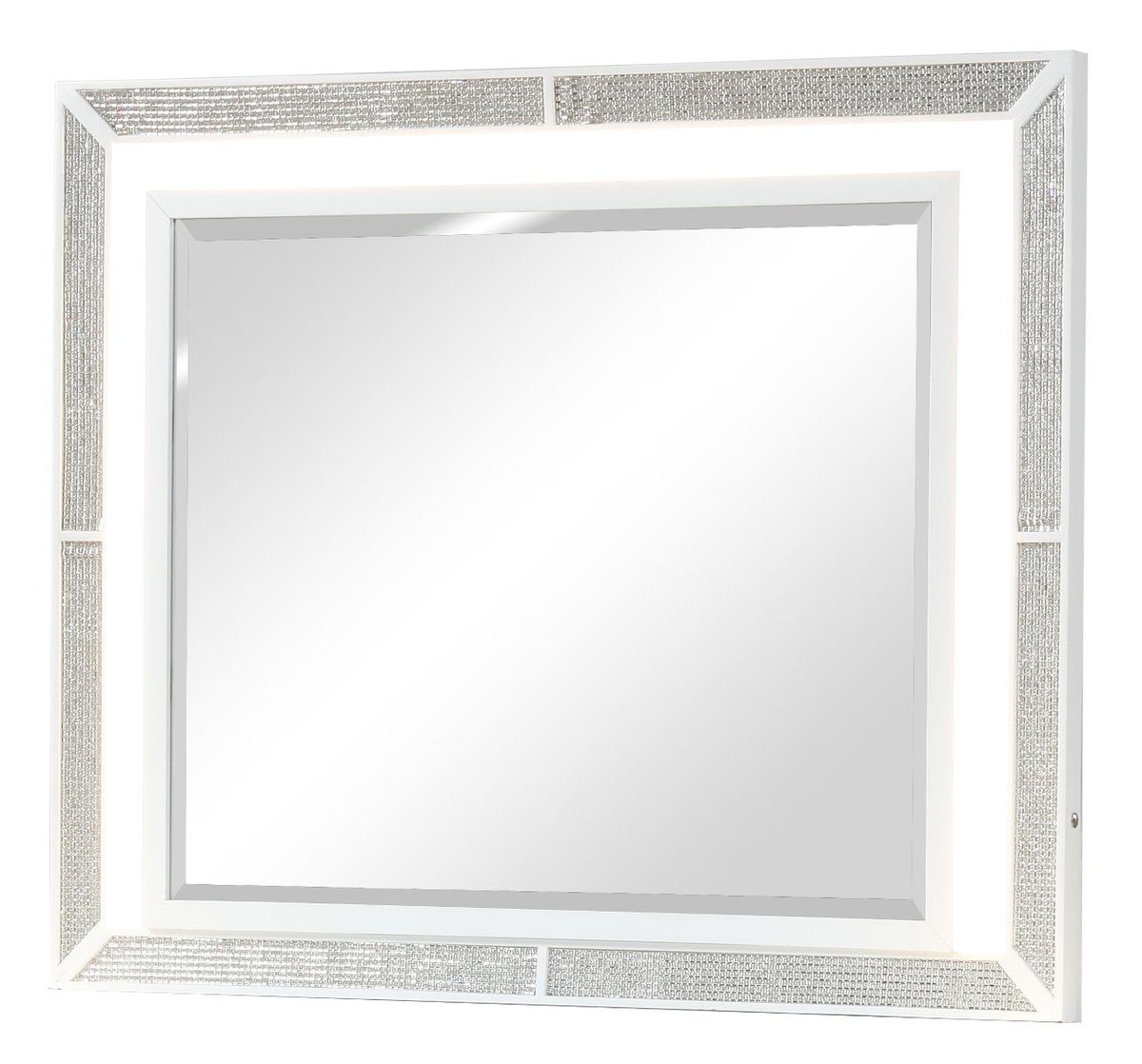 Galaxy Home Crystal Mirror in Black