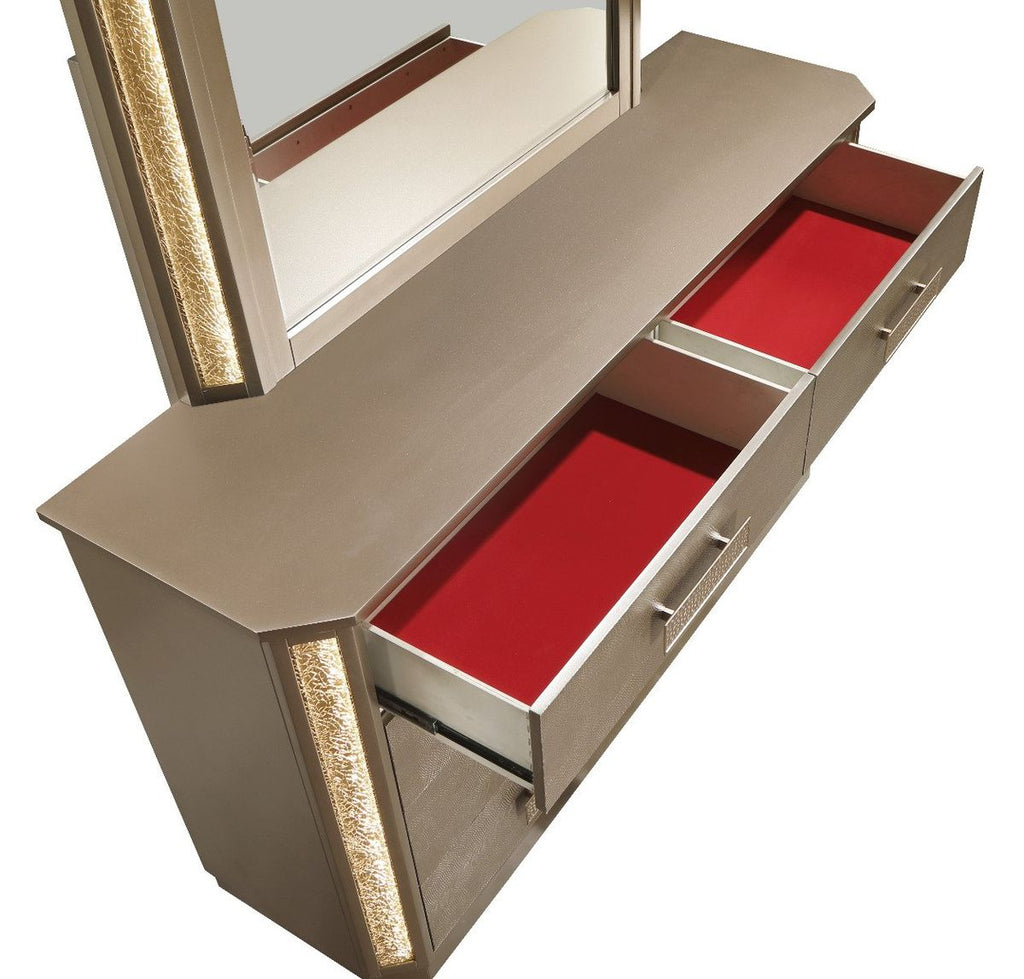 Galaxy Home Medusa Dresser in Gold
