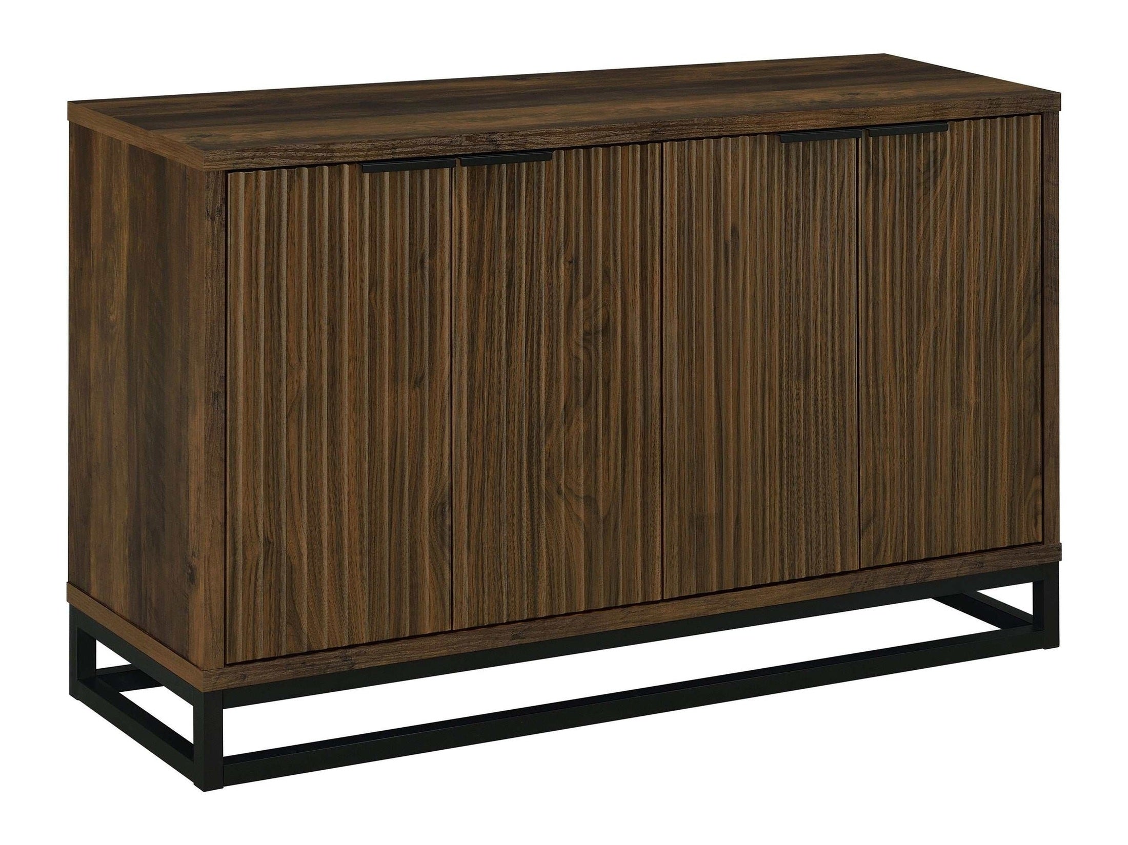 Ryatt 4-door Engineered Wood Accent Cabinet Dark Pine