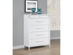 Gracemont 5-drawer Bedroom Chest of Drawers White